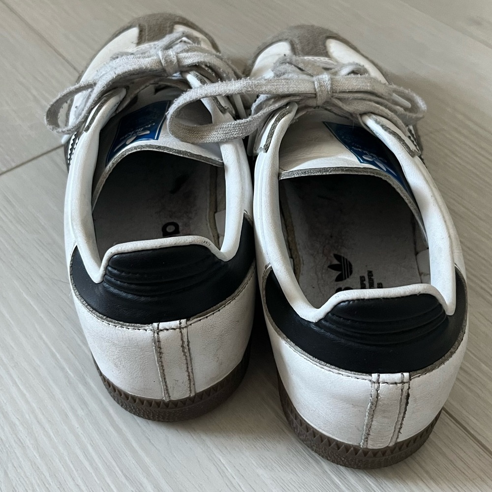 Adidas Samba White, Black, and Brown Sneakers - Picture 5 of 6